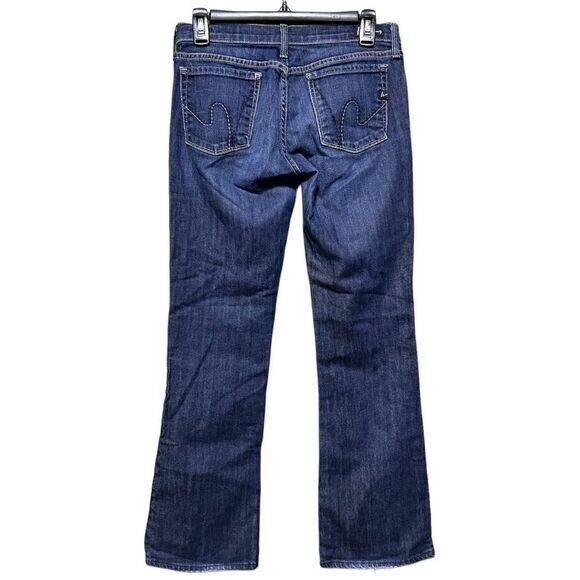 Citizens of Humanity Dita‎ Petite Bootcut Jeans Whiskering Fading Blue Size 27 - Picture 4 of 11